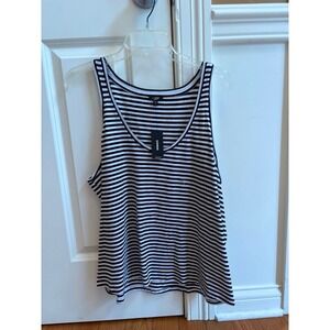 Express Black & White‎ Striped Tank Top Sleeveless XS Skinny New